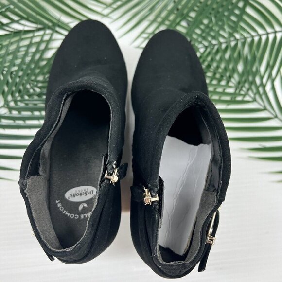 Dr. Scholls Womens Black Cameo Wedge Bootie Boots Shoes Size 7 - Picture 5 of 11